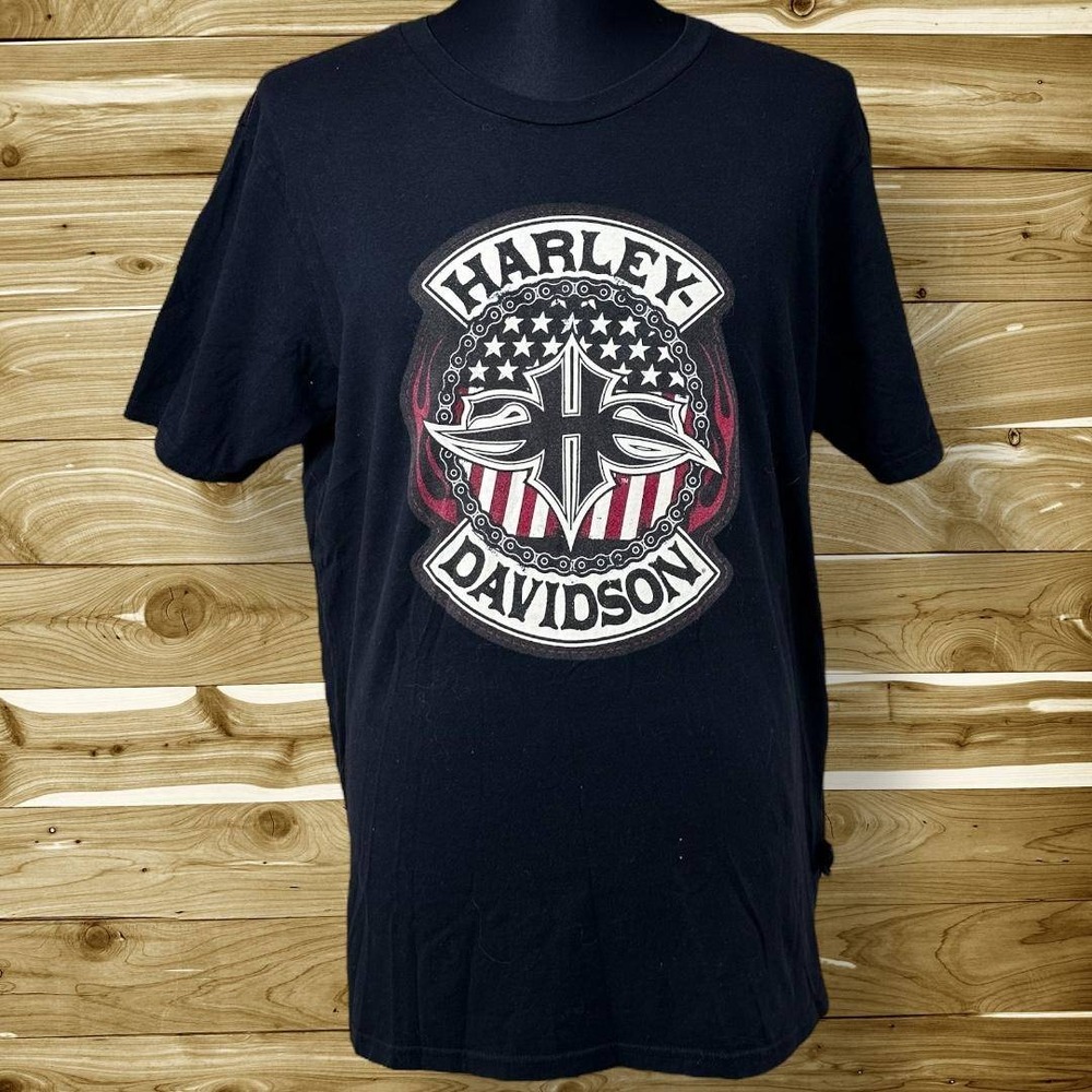 Harley Davidson Men's size XL Graphic Cotton‎ T-Shirt American Legend Biker Tee